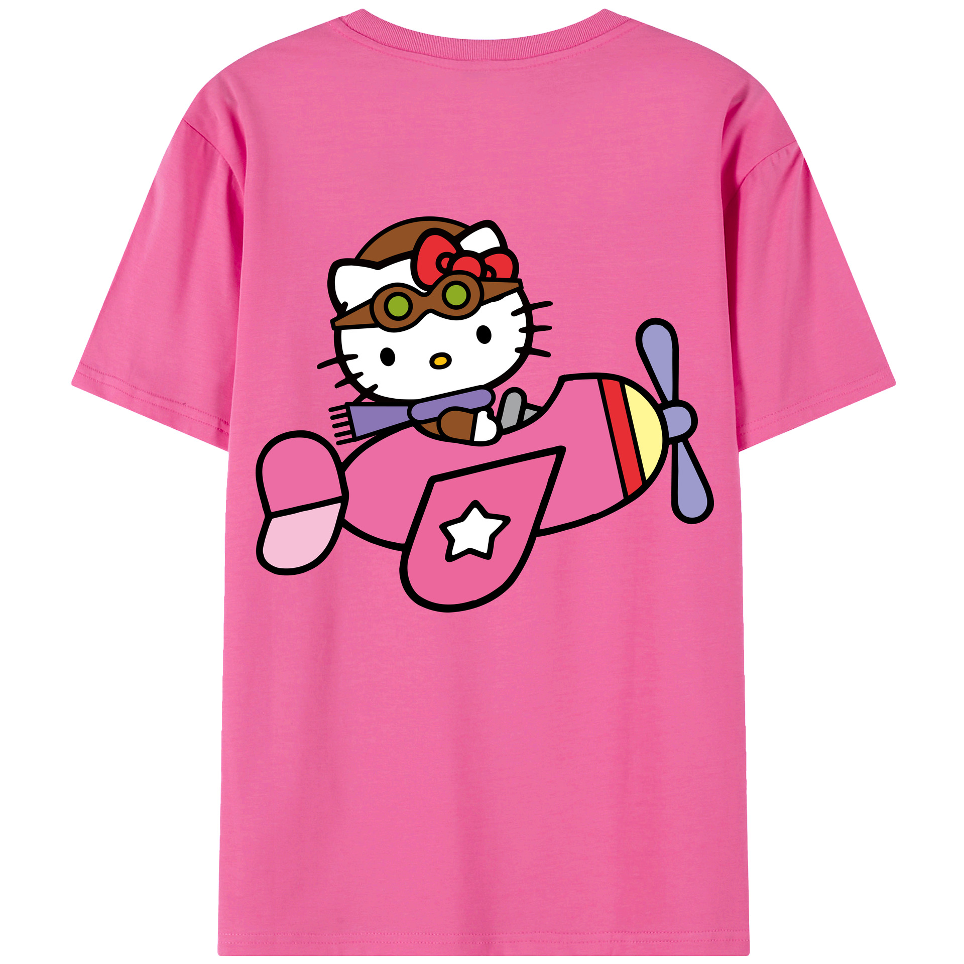 （画像用） Hello Kitty ハローキティ レディース半袖Tシャツ(バックプリント)